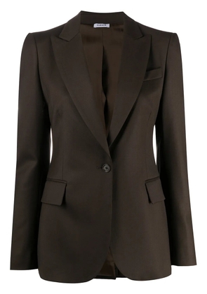 P.A.R.O.S.H. long-sleeved flap pockets blazer - Brown