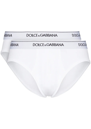 Dolce & Gabbana logo-waistband boxer briefs (pack of two) - White