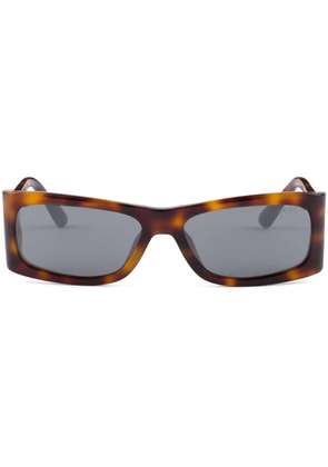 Prada Eyewear rectangle-frame sunglasses - Brown
