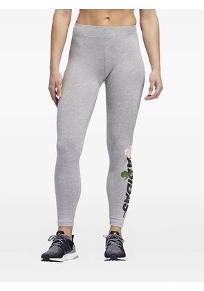 adidas rose-print leggings - Grey