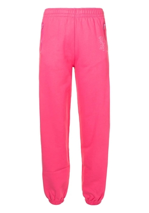 Les Girls Les Boys elasticated-waist cotton track trousers - Pink