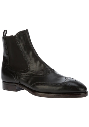 Premiata brogue chelsea boot - Black