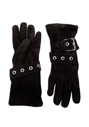 Vivienne Westwood belt buckle gloves - Black