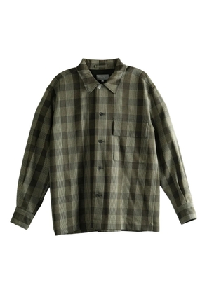 Margaret Howell checked overshirt - Black
