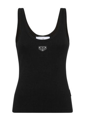 Philipp Plein ribbed tank top - Black