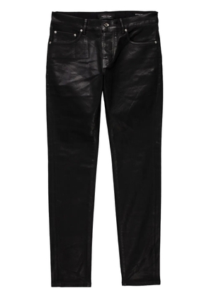 Purple Brand P001 Leathered skinny jeans - Black