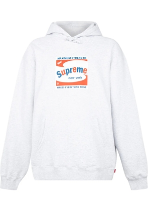 Supreme Shine logo-print hoodie - Grey