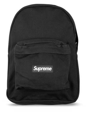Supreme logo canvas backpack - Black