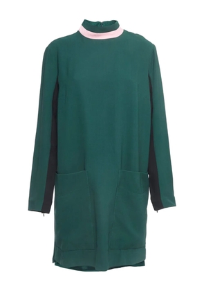 Burberry Pre-Owned stripe-detail mini dress - Green