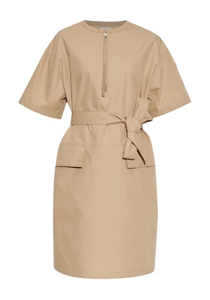 Moncler belted midi dress - Neutrals