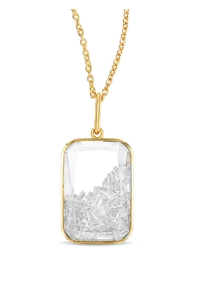 Moritz Glik 18kt yellow gold ten fourteen sapphire and diamond shaker necklace