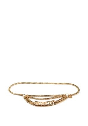 CHANEL Pre-Owned quilted CC belt - Gold