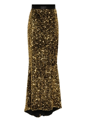 STYLAND sequin-embellished maxi skirt - Gold
