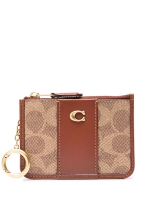 Coach Mini Skinny canvas ID case - Brown