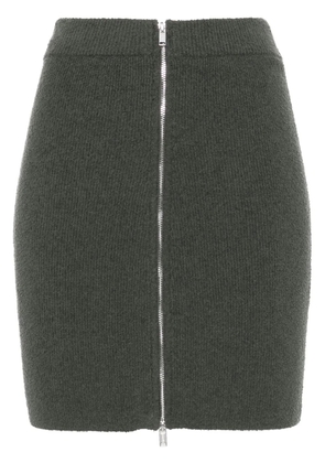 Nanushka bouclé zip-up miniskirt - Grey