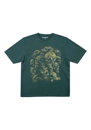 YARDSALE skull-print T-shirt - Green