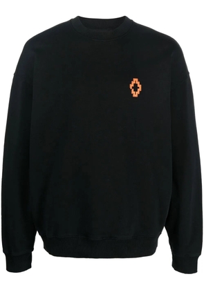 COUNTY OF MILAN fringed-detailing crew neck sweatshirt - Black