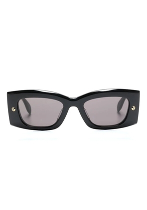 Alexander McQueen Eyewear Spike Studs rectangle-frame sunglasses - Black