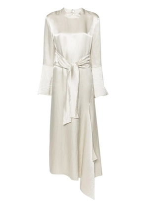 Nanushka tied satin maxi dress - Neutrals