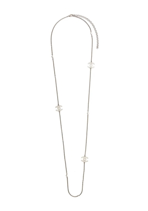 CHANEL Pre-Owned 2000s CC-logo necklace - Silver