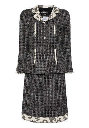 CHANEL Pre-Owned 2006 setup jacket skirt suit - Black