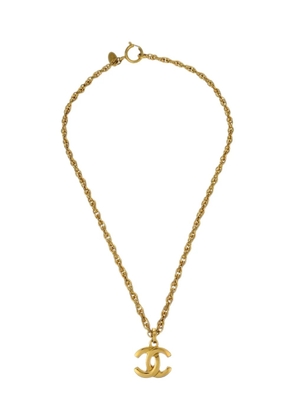 CHANEL Pre-Owned 1990-2000s CC-pendant necklace - Gold