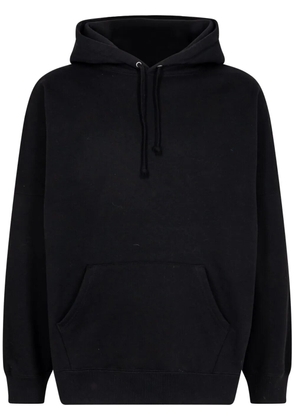 Supreme beaded-logo cotton hoodie - Black
