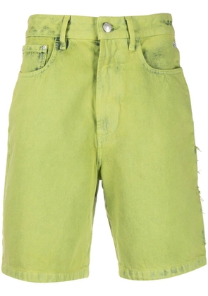 GCDS logo-patch cargo shorts - Green