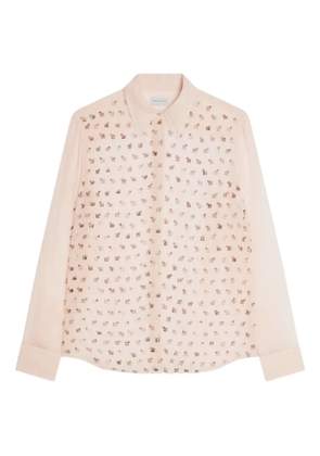 DRIES VAN NOTEN rhinestone-embellished shirt - Pink