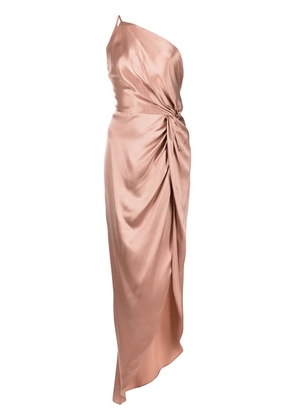 Michelle Mason twist-knot silk gown - Pink