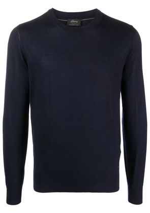 Brioni fine-knit cashmere-blend jumper - Blue