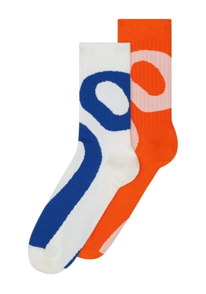 On Running Liquid Logo socks pack - White