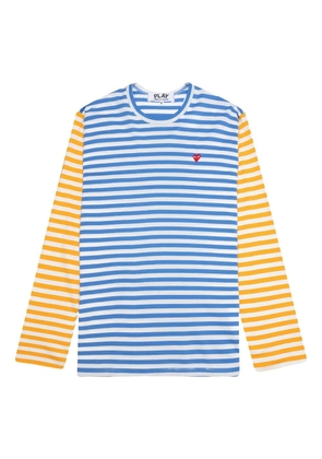 Comme Des Garçons Play striped T-shirt - Blue