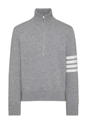Thom Browne 4-Bar funnel-neck wool sweater - Grey