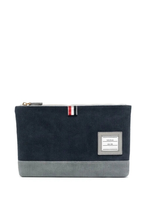 Thom Browne logo patch wallet - Blue