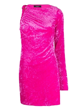 Versace rolled velvet minidress - Pink