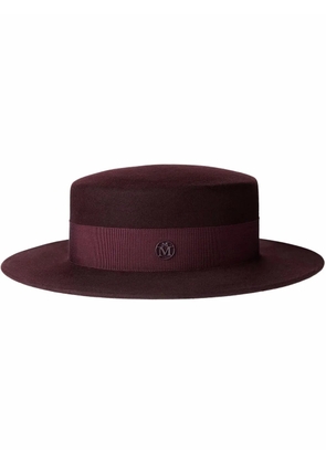 Maison Michel Kiki felt canotier hat - Red
