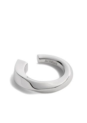 Jacquemus logo-engraved ring - Silver