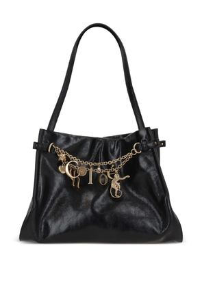 Chloé Charms embellished leather tote bag - Black