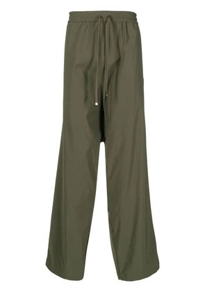 Maison MIHARA YASUHIRO wide-leg drawstring trousers - Green