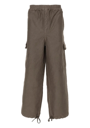 Études Studio Forum Twill cotton cargo trousers - Brown