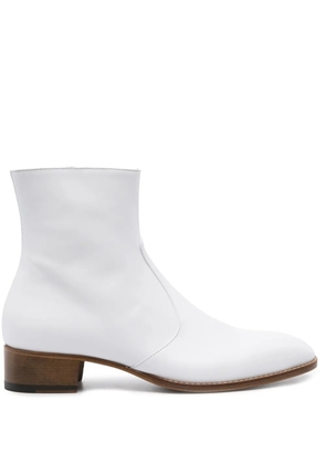 Scarosso x Warren Alfie Baker leather boots - White
