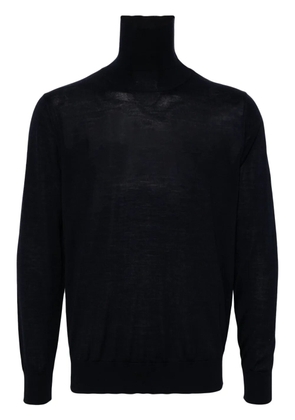 Caruso roll-neck jumper - Blue
