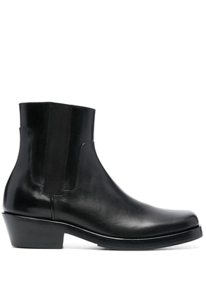 Raf Simons 45mm block-heel ankle boots - Black