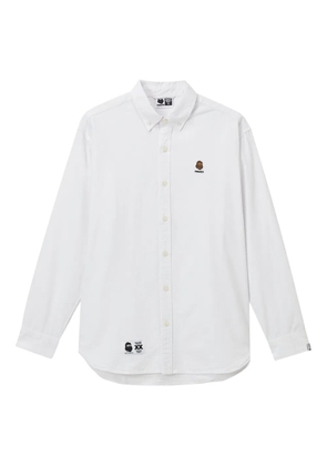 FINGERCROXX embroidered cotton shirt - White