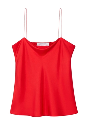 Another Tomorrow slip-on silk top - Red