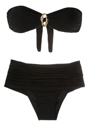 Brigitte strapless high-waisted bikini - Black