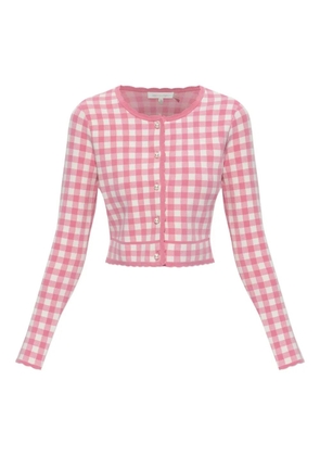 LoveShackFancy pearl-button cardigan - Pink