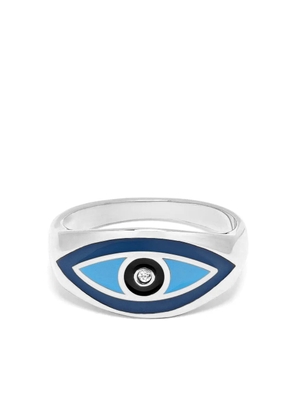 Nialaya Jewelry Evil Eye ring - Silver