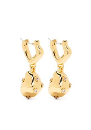 Vann Jewelry crystal-embellished drop earrings - Gold